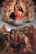 Andrea del Sarto Glory of Virgin Mary and four Christ oil painting